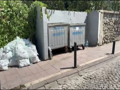&Ccedil;&ouml;p konteynerinin yanında bebek cesedi bulundu