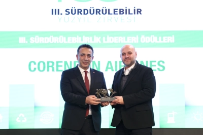 Corendon Airlines&rsquo;a &ldquo;S&uuml;rd&uuml;r&uuml;lebilirlik Liderleri &Ouml;d&uuml;l&uuml;&rdquo;