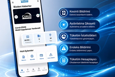 &Ccedil;oruh EDAŞ Mobil Uygulaması Yenilendi