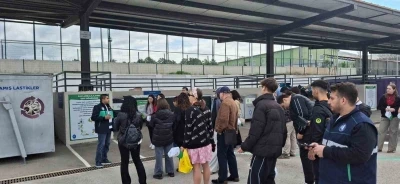 &Ccedil;orum Belediyesi&rsquo;nin "Sıfır Atık Getirme Merkezi" &ouml;ğrencilere tanıtıldı
