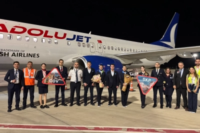 &Ccedil;ukurova Uluslararası Havalimanı'ndan &Uuml;sk&uuml;p&rsquo;e Direkt U&ccedil;uşlar Başladı