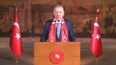 Cumhurbaşkanı Erdoğan, A Milli Futbol Takımı i&ccedil;in video mesaj yayınladı