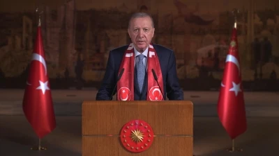 Cumhurbaşkanı Erdoğan, A Milli Futbol Takımı i&ccedil;in video mesaj yayınladı