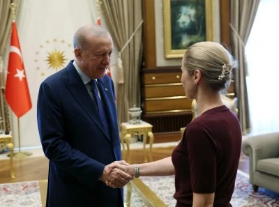  Cumhurbaşkanı Erdoğan, AB temsilcilerini kabul etti