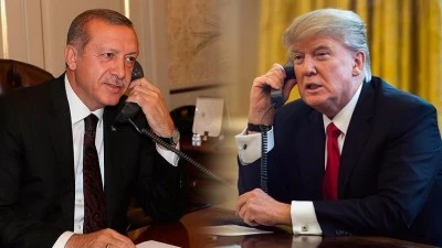 Cumhurbaşkanı Erdoğan, ABD Başkanı Trump ile bir telefon g&ouml;r&uuml;şmesi ger&ccedil;ekleştirdi. 