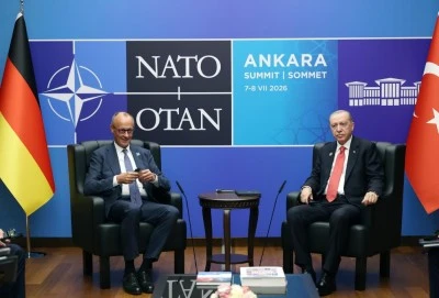 Cumhurbaşkanı Erdoğan, Almanya Başbakanı Merz ile g&ouml;r&uuml;şt&uuml;