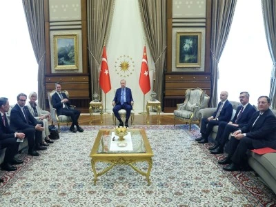 Cumhurbaşkanı Erdoğan, Almanya'nın Kuzey Ren-Vestfalya Eyaleti Başbakanı W&uuml;st'&uuml; kabul etti