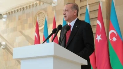 Cumhurbaşkanı Erdoğan, Azerbaycan'ın Milli Kurtuluş G&uuml;n&uuml;'n&uuml; kutladı