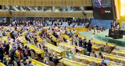 Cumhurbaşkanı Erdoğan BM'de konuşmasının ardından dakikalarca alkışlandı