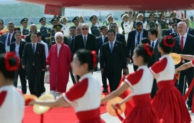 Cumhurbaşkanı Erdoğan &Ccedil;in'de