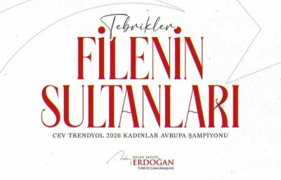 Cumhurbaşkanı Erdoğan&rsquo;dan &rsquo;Filenin Sultanları&rsquo;na tebrik