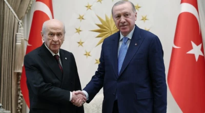 Cumhurbaşkanı Erdoğan, Devlet Bah&ccedil;eli ile bir araya geldi
