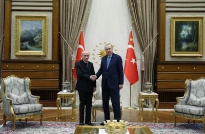 Cumhurbaşkanı Erdoğan, Devlet Bah&ccedil;eli ile bir araya geldi