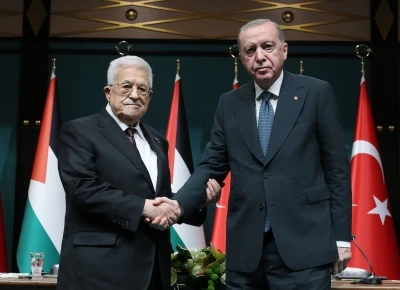 Cumhurbaşkanı Erdoğan, Filistin Devlet Başkanı Abbas ile ortak a&ccedil;ıklama yaptı