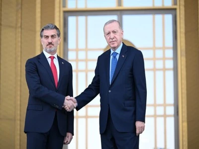 Cumhurbaşkanı Erdoğan, G&uuml;rcistan Cumhurbaşkanı Kavelaşvili'yi resmi t&ouml;renle karşıladı