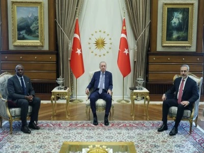 Cumhurbaşkanı Erdoğan, İngiltere Dışişleri Bakanı Lammy'yi kabul etti