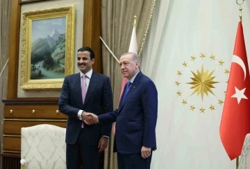 Cumhurbaşkanı Erdoğan, Katar Emiri Al Sani ile g&ouml;r&uuml;şt&uuml;
