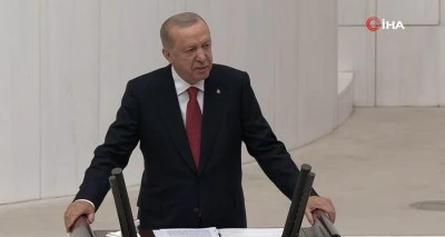 Cumhurbaşkanı Erdoğan, Meclis'te: Genel kurula hitap ediyor