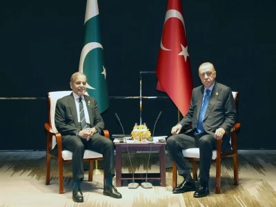 Cumhurbaşkanı Erdoğan, Pakistan Başbakanı Şerif ile g&ouml;r&uuml;şt&uuml;