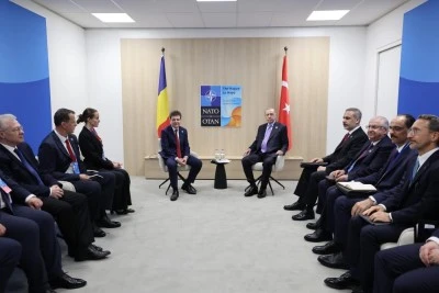 Cumhurbaşkanı Erdoğan, Romanyalı mevkidaşı Nicusor Dan ile g&ouml;r&uuml;şt&uuml;