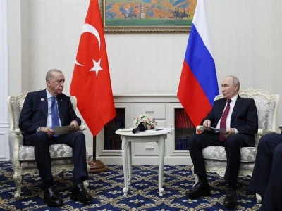 Cumhurbaşkanı Erdoğan, Rusya Devlet Başkanı Putin ile bir araya geldi 