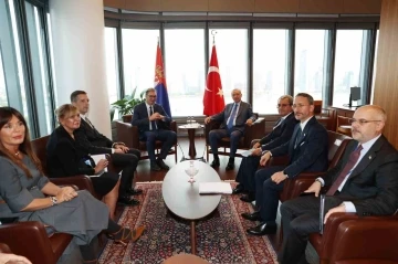 Cumhurbaşkanı Erdoğan, Sırbistan Cumhurbaşkanı Vucic ile g&ouml;r&uuml;şt&uuml;
