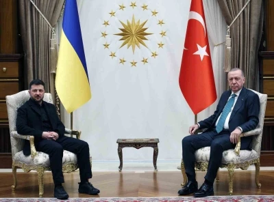 Cumhurbaşkanı Erdoğan, Ukrayna Devlet Başkanı Zelenskiy ile bir araya geldi