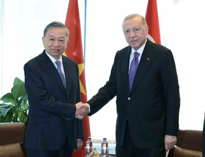 Cumhurbaşkanı Erdoğan, Vietnam Devlet Başkanı Lam ile g&ouml;r&uuml;şt&uuml;