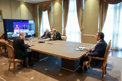 Cumhurbaşkanı Yardımcısı Yılmaz, &Ccedil;evrimi&ccedil;i Liderler Toplantısı'na katıldı