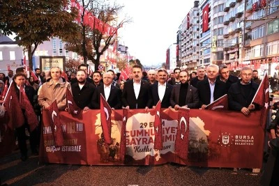 Cumhuriyet kutlamalarında Bursa tek y&uuml;rek