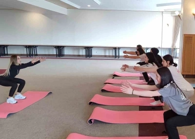 Curling&ccedil;iler doğru nefes alma ve pilates eğitimi
