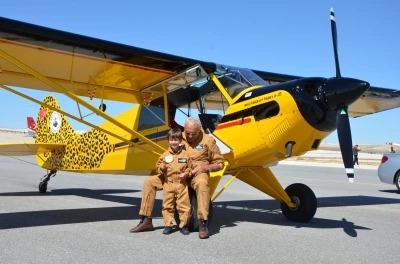 Dede ve torun g&ouml;steri u&ccedil;uşu yaptı