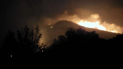 Denizli Buldan yangını devam ediyor