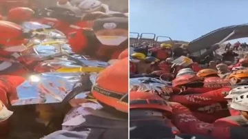 Deprem b&ouml;lgesindeki Bursa ekibinden 222 saat sonra mucize kurtarma 