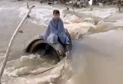 Derede akıntıya kapılan 11 yaşındaki &ccedil;ocuk kurtarıldı