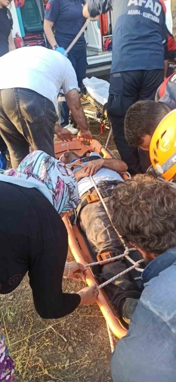 Derede bulunan su motorunun par&ccedil;ası koptu: 1 kişi yaralandı
