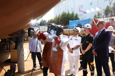 DESAN Malezya Gemisinde Kızağa Koyma T&ouml;renini Ger&ccedil;ekleştirdi