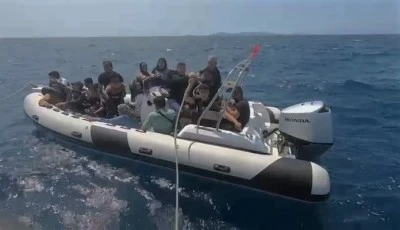 Didim a&ccedil;ıklarında 15 d&uuml;zensiz g&ouml;&ccedil;men kurtarıldı