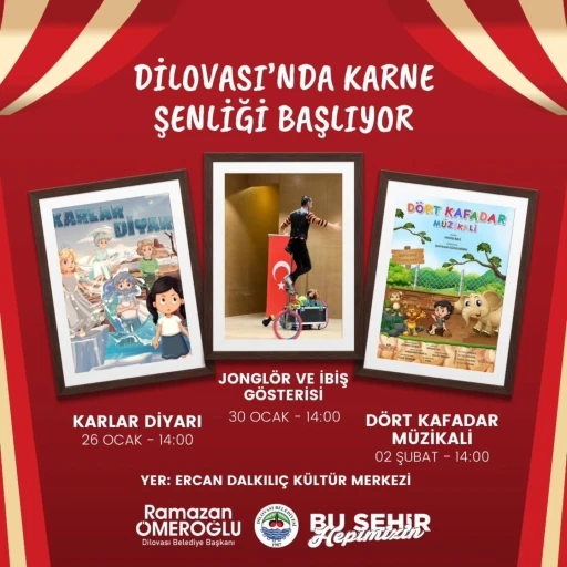 Dilovası&rsquo;nda karne şenliği başlıyor
