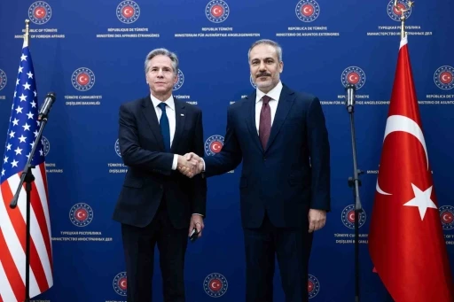Dışişleri Bakanı Fidan, ABD&rsquo;li mevkidaşı Blinken ile g&ouml;r&uuml;şt&uuml;
