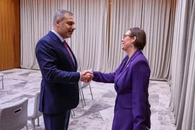 Dışişleri Bakanı Fidan, İsve&ccedil;li mevkidaşı Stenergard ile g&ouml;r&uuml;şt&uuml;
