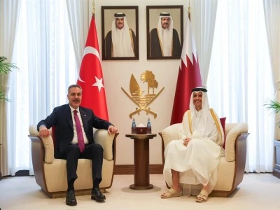Dışişleri Bakanı Fidan, Katarlı mevkidaşı Al Sani ile g&ouml;r&uuml;şt&uuml;