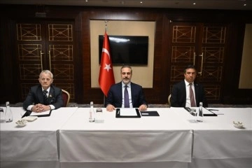 Dışişleri Bakanı Fidan, Kiev'de Kırım Tatar T&uuml;rk Toplumu liderleriyle g&ouml;r&uuml;şt&uuml;