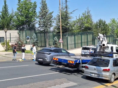 Dışişleri konutu &ouml;n&uuml;ndeki silahlı kavgaya korumalardan m&uuml;dahale