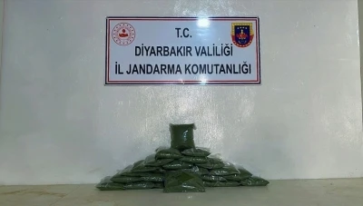 Diyarbakır&rsquo;da &ccedil;alılıklar arasında muhafaza edilmiş 77 kilo esrar ele ge&ccedil;irildi
