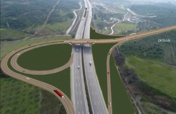 DOSAB Kavşağı d&uuml;ğ&uuml;m&uuml; &ccedil;&ouml;z&uuml;l&uuml;yor
