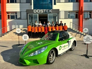 DOSTEK Kolejinin elektrikli aracı Teknofest&rsquo;te T&uuml;rkiye 1. oldu
