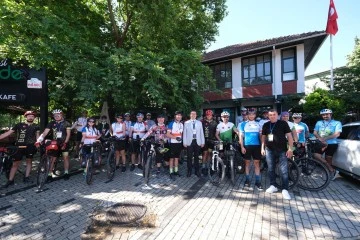 D&uuml;nya Bisiklet G&uuml;n&uuml;&rsquo;nde Bursa Mysia Yolları&rsquo;nda pedal &ccedil;evirdiler