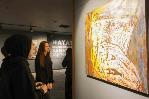 D&uuml;nya Yaşlılar G&uuml;n&uuml;&rsquo;ne &ouml;zel resim sergisi &Uuml;mraniye&rsquo;de sanatseverlerle buluştu
