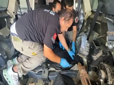 Durdurulan ara&ccedil;ta 82 kilo metamfetamin ele ge&ccedil;irildi